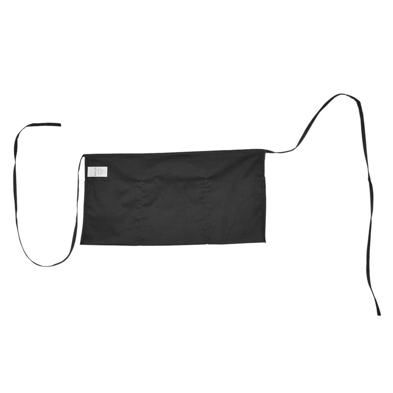 DALIX Waist Aprons Commercial Restaurant Home Bib Spun Poly Cotton Kitchen (3 Pockets) in Black - Image 4
